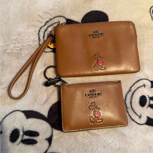 Coach Disney X wristlet and wallet